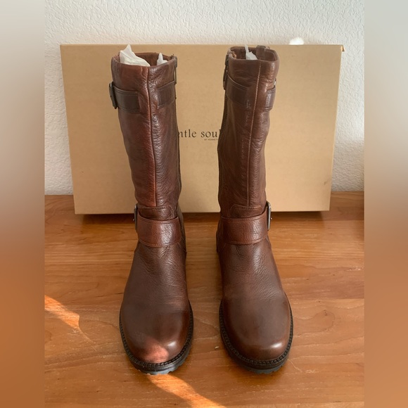 Gentle Souls by Kenneth Cole Buckled Up Leather Boots (Size 8.5) - Picture 2 of 8